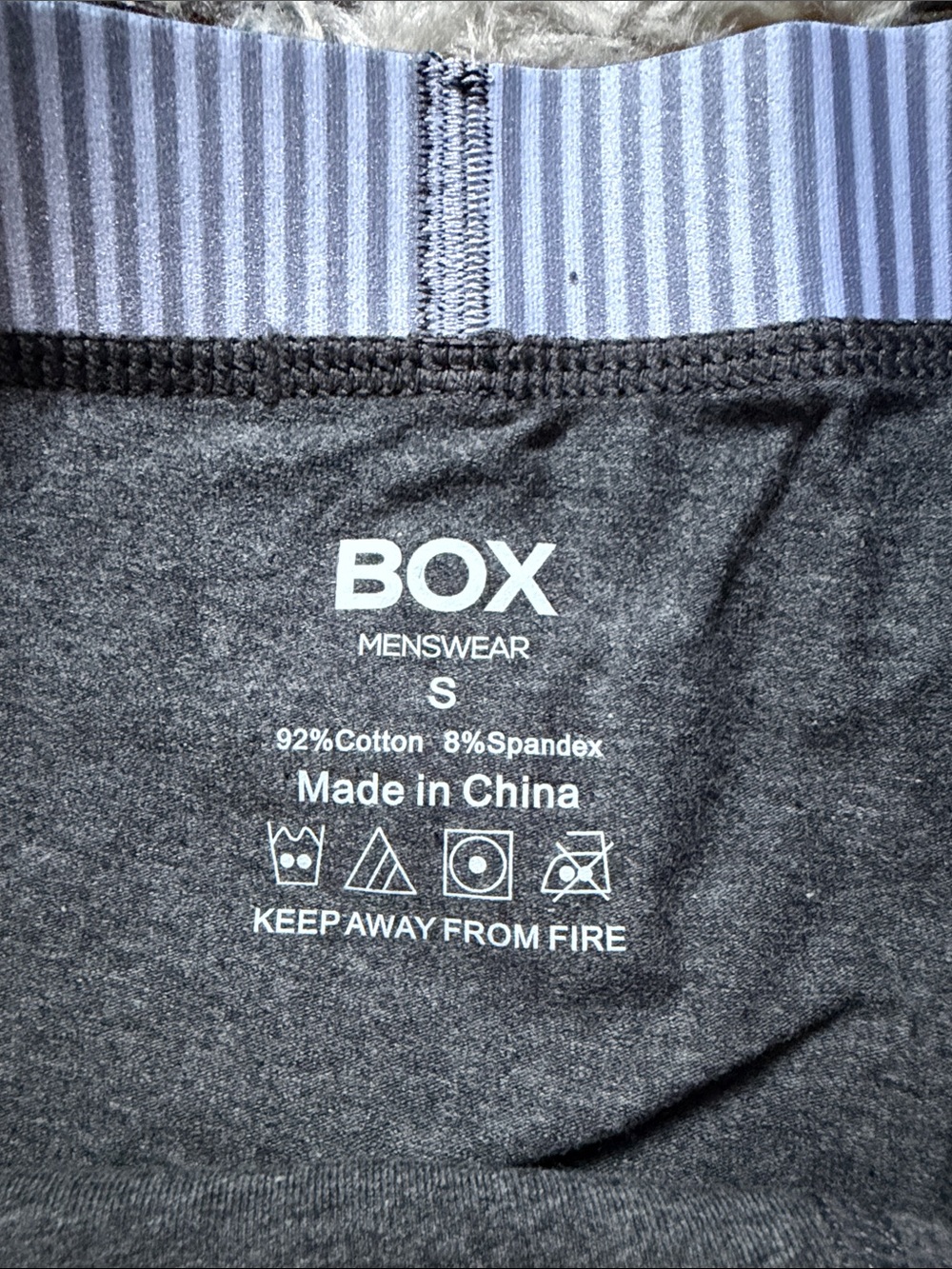 BOX Menswear Gray Boxer Briefs Size Small Brand New - Picture 3 of 7
